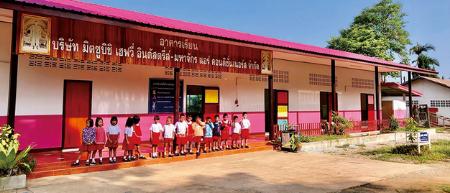 To be a good corporate citizen. Supporting schools to coexist with people in Thailand.